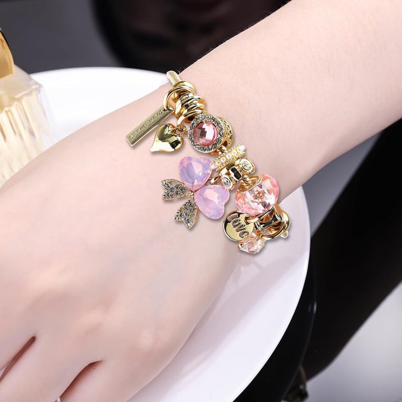DS Charm Bracelets for teen girls exquisite cute cartoon friendship bracelet Gold Stainless Steel Bangle birthday Gift box Adjustable little girls kids jewelry holiday gifts - Image 5